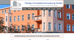 Desktop Screenshot of flentje-hausverwaltung.de