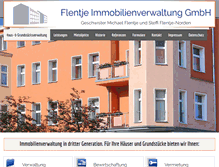 Tablet Screenshot of flentje-hausverwaltung.de